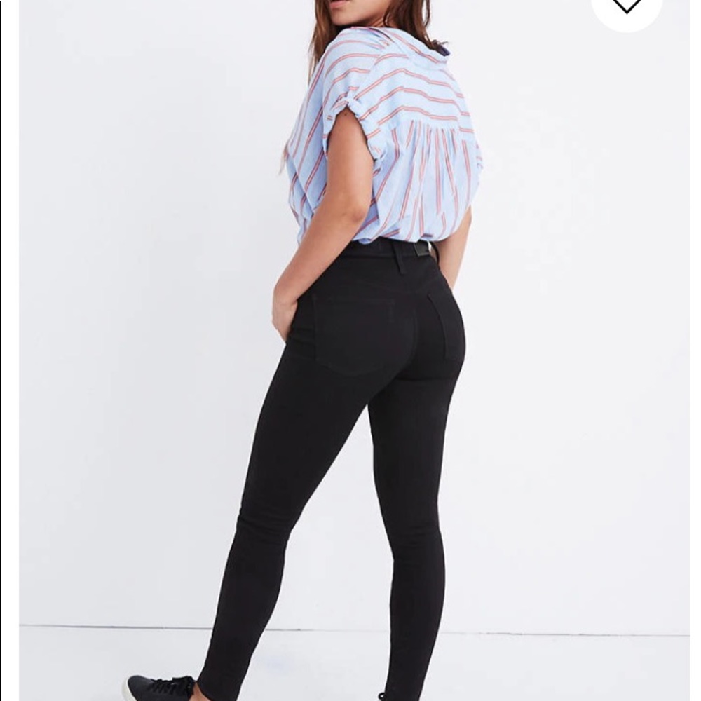 Madewell Curvy Super High Rise Skinny jeans black